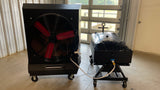 NEW! PolarCool Pro 36" + 90 Gallon Water Cart Combo - Portable Cooling for 3,200 Sq. Ft.
