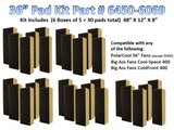 36" Pad Kits - 6 Boxes of 5 = 30 Pads