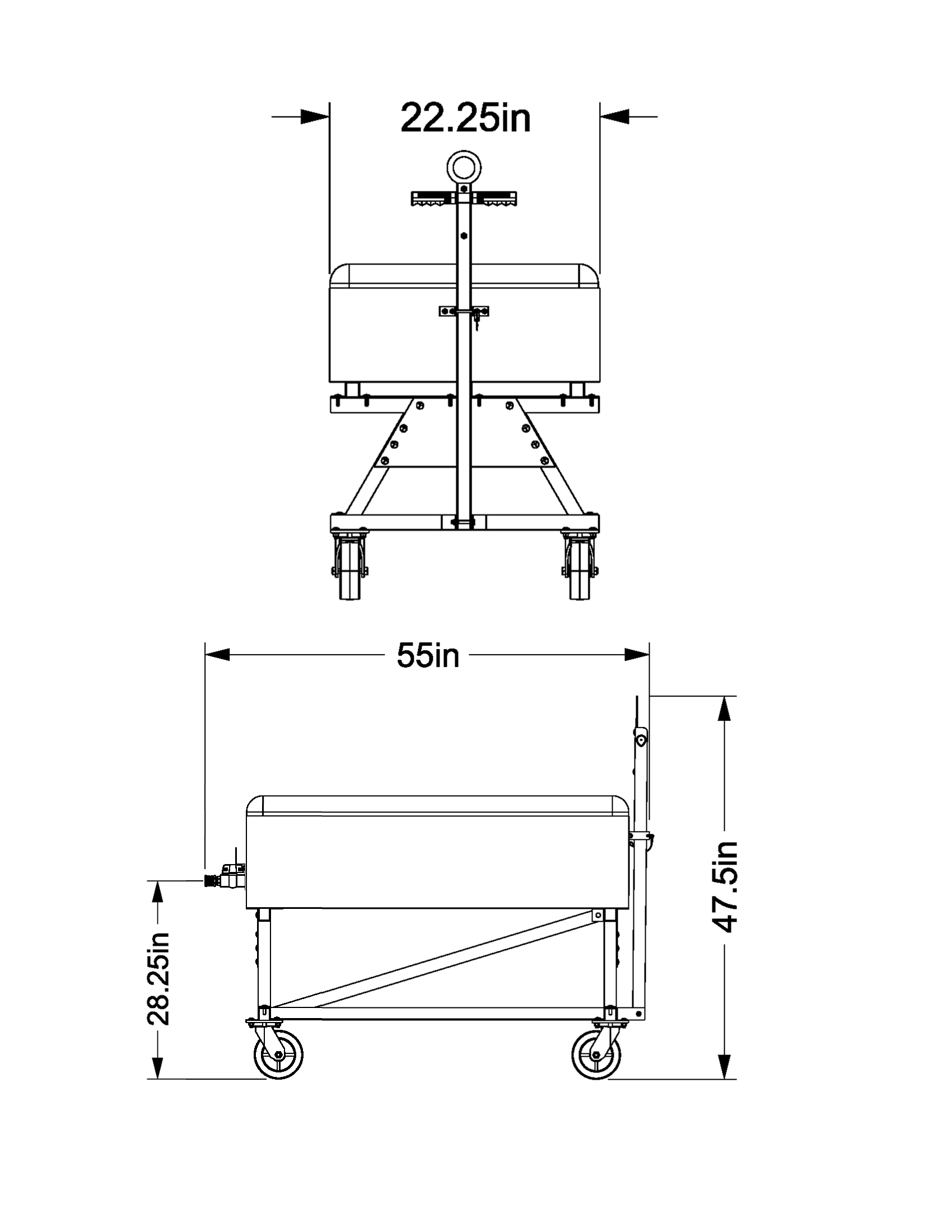 90 Gallon Water Cart