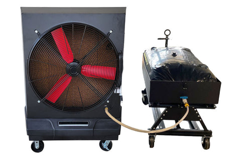 NEW! PolarCool Pro 36" + 90 Gallon Water Cart Combo
