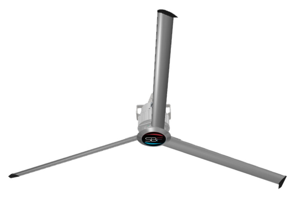Skyblade Mini Prop 7ft or 8ft - 3 Blade HVLS Ceiling Fan W/ Remote